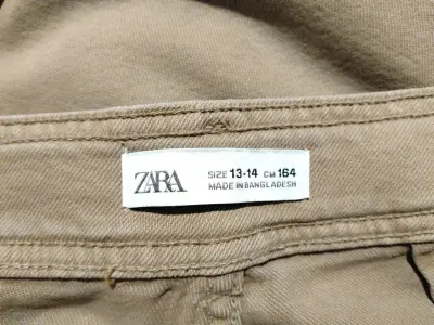 Pantalones beige de tela gruesa - miniatura 3
