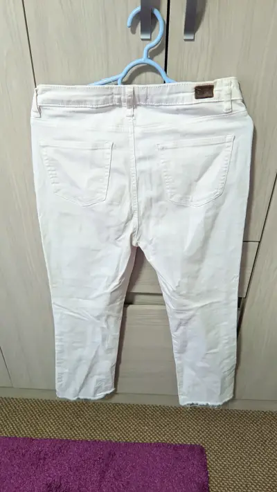 Pantalones Barbados Blancos Talla 40 - miniatura 2