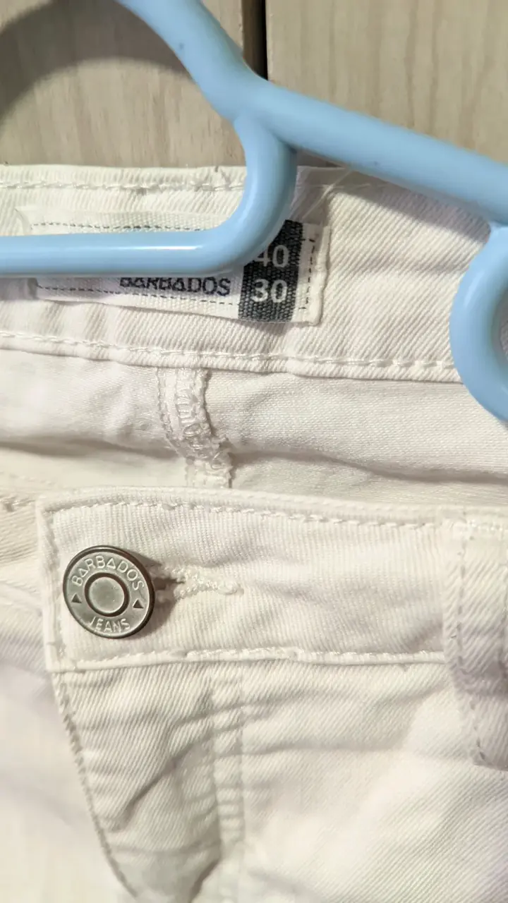 Pantalones Barbados Blancos Talla 40 - 3