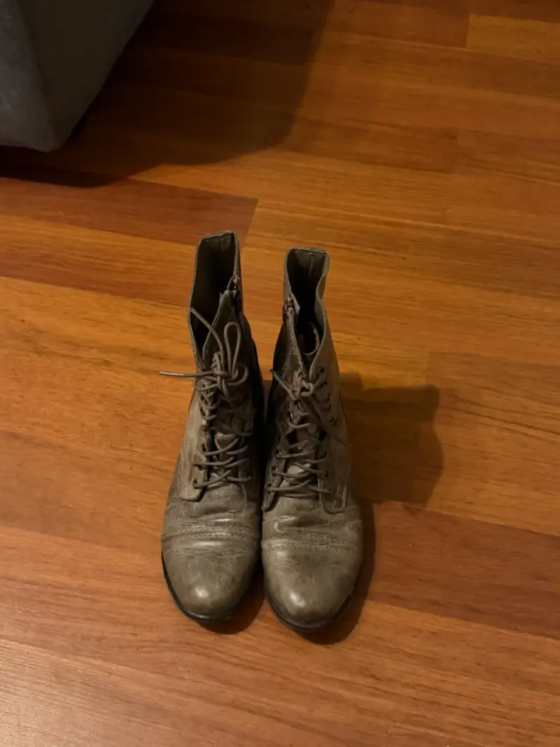 Botines marrones de cuero gastado - 2