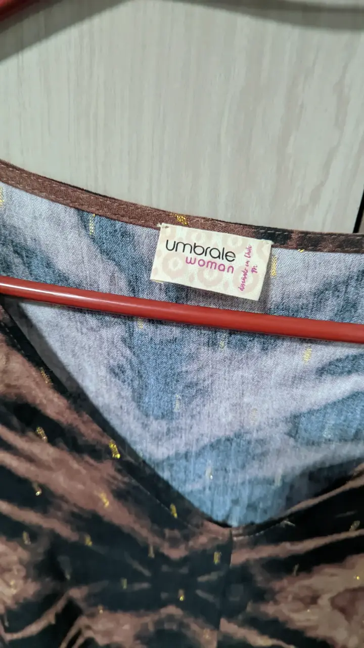 Polera tie-dye marrón y negra Umbrale M - 3