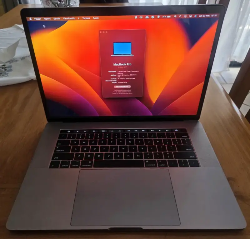 Macbook Pro 15 Pulgadas (2017) 16gb Ram 512gb Ssd - 1