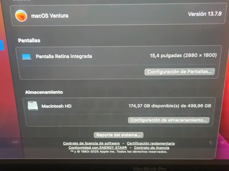 Macbook Pro 15 Pulgadas (2017) 16gb Ram 512gb Ssd - 2