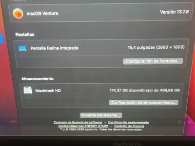 Macbook Pro 15 Pulgadas (2017) 16gb Ram 512gb Ssd - miniatura 2