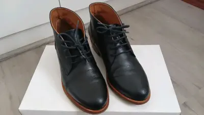 Botines negros de cuero - miniatura 6