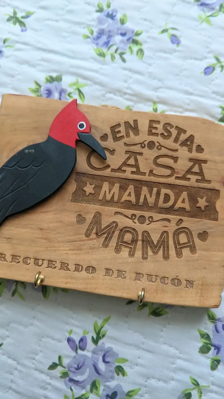 Porta llaves decorativo madera Pucón Mamá NUEVO - 2
