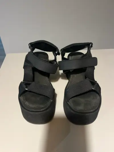 Sandalias negras plataforma Americanino - miniatura 1