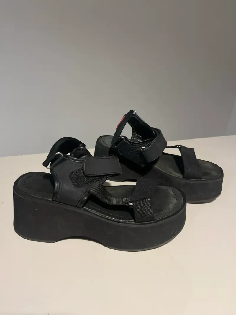 Sandalias negras plataforma Americanino - 2