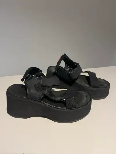 Sandalias negras plataforma Americanino - miniatura 2