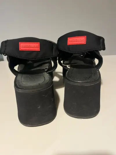 Sandalias negras plataforma Americanino - miniatura 3