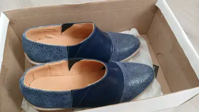 Botines de cuero azul - miniatura 2