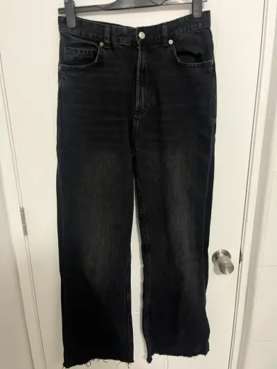 Jeans negros rectos Zara - miniatura 1