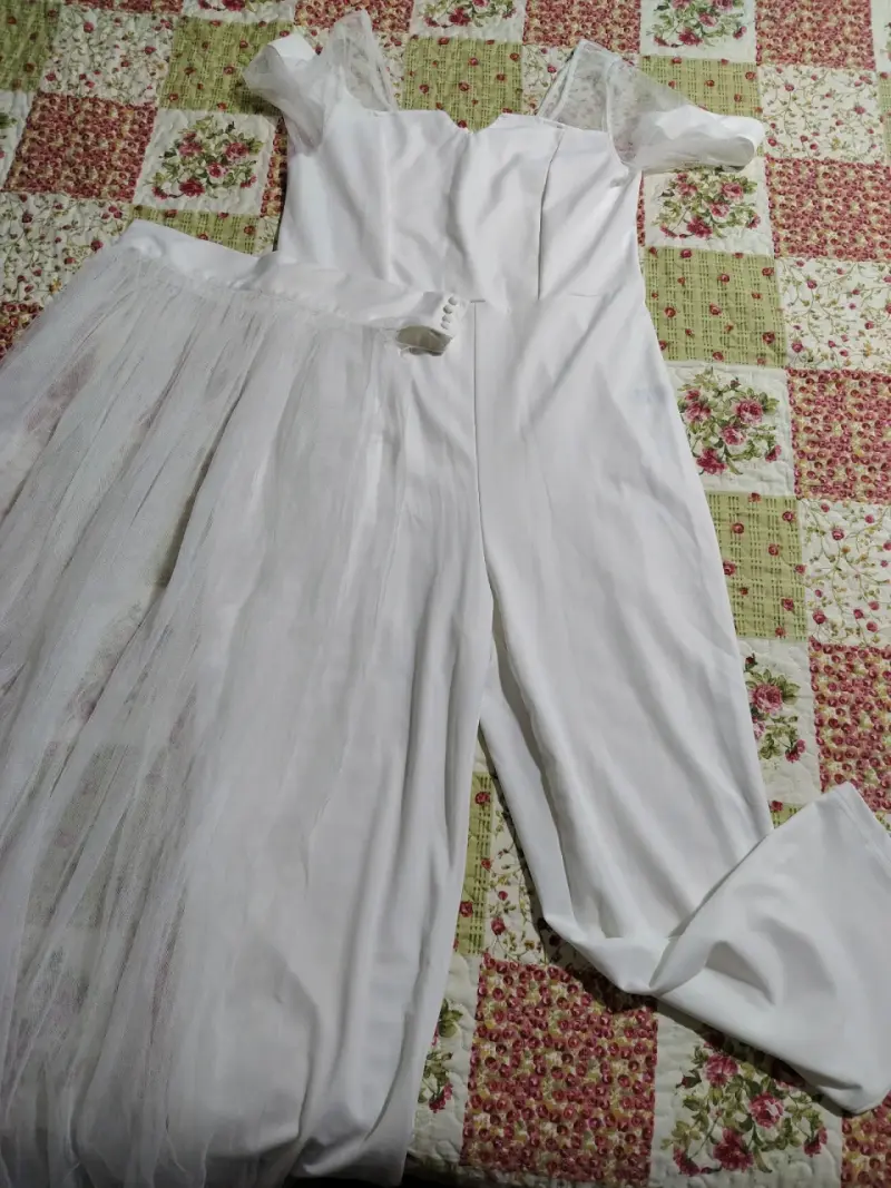 Vestido de novia blanco elegante - 3