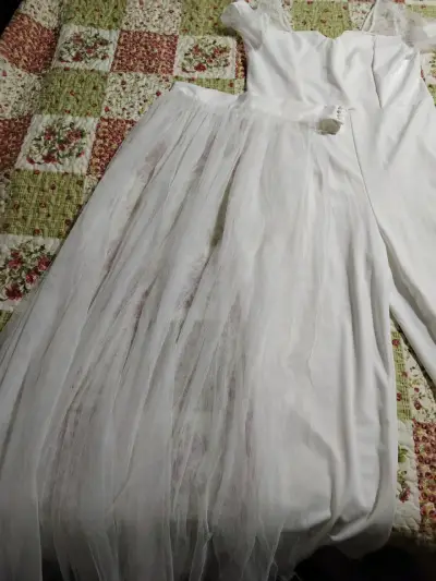 Vestido de novia blanco elegante - miniatura 5