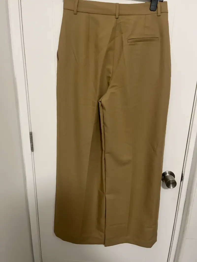 Pantalones anchos color beige Zara - 2