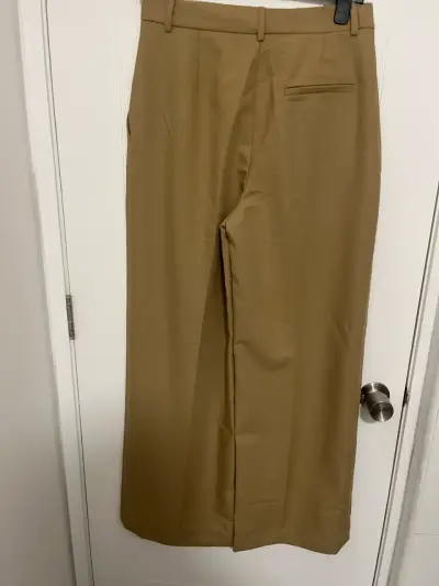 Pantalones anchos color beige Zara - miniatura 2