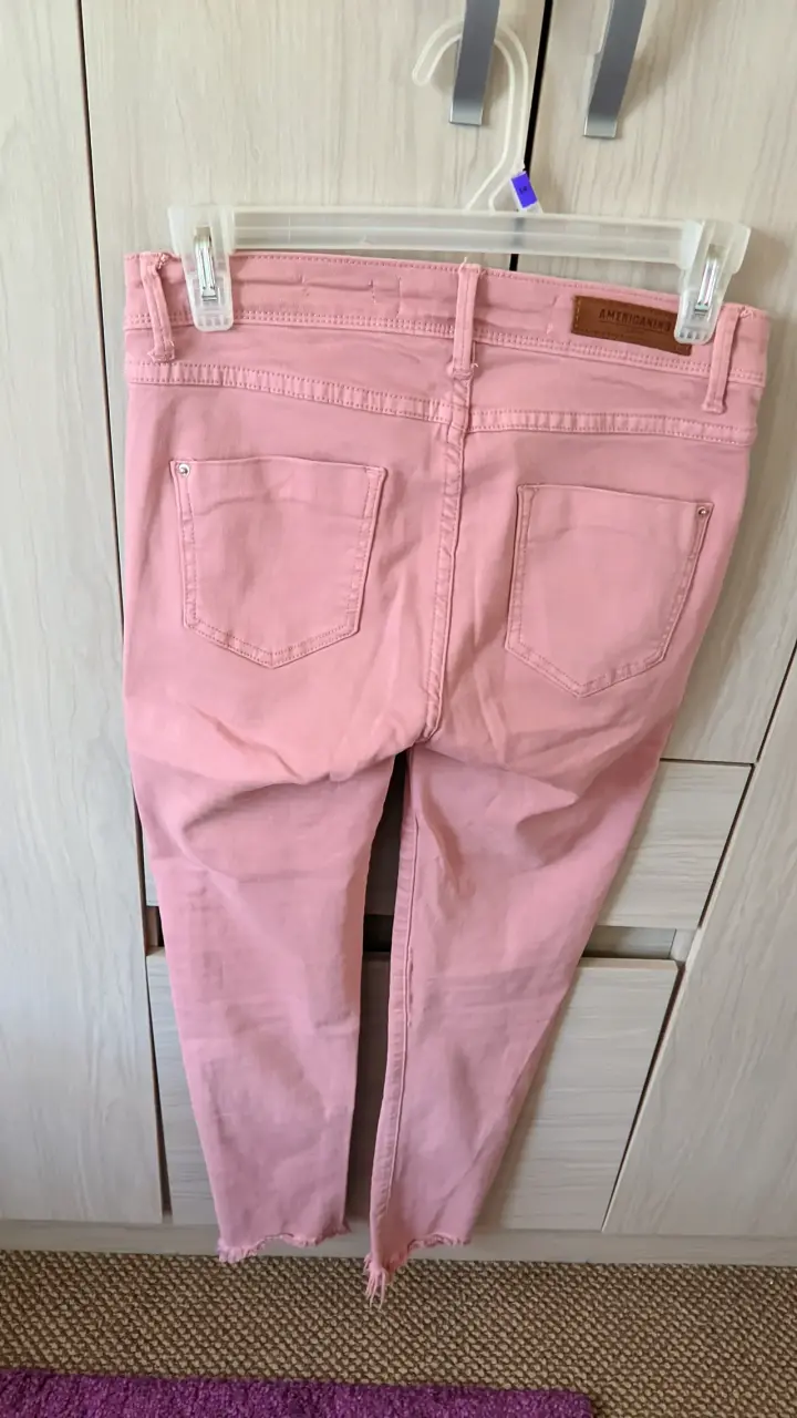 Jeans Rosados Americano Skinny 38 - 2