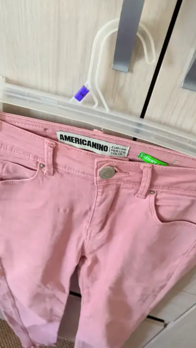 Jeans Rosados Americano Skinny 38 - miniatura 3