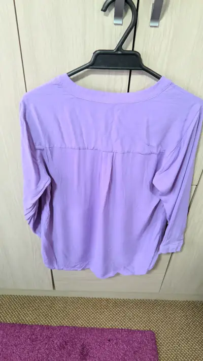 Blusa morada manga larga M - miniatura 2