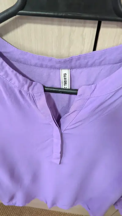 Blusa morada manga larga M - miniatura 3