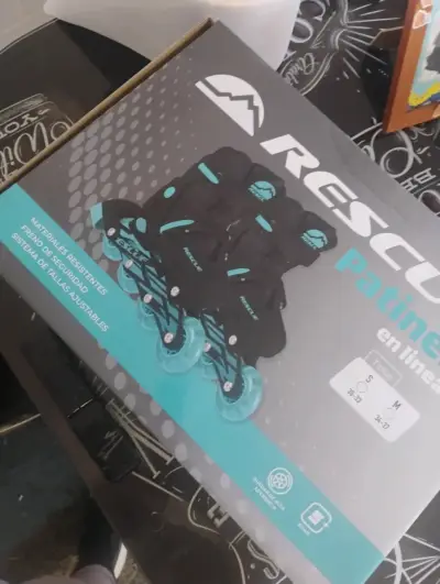 Patines en línea Rescue negros - miniatura 1