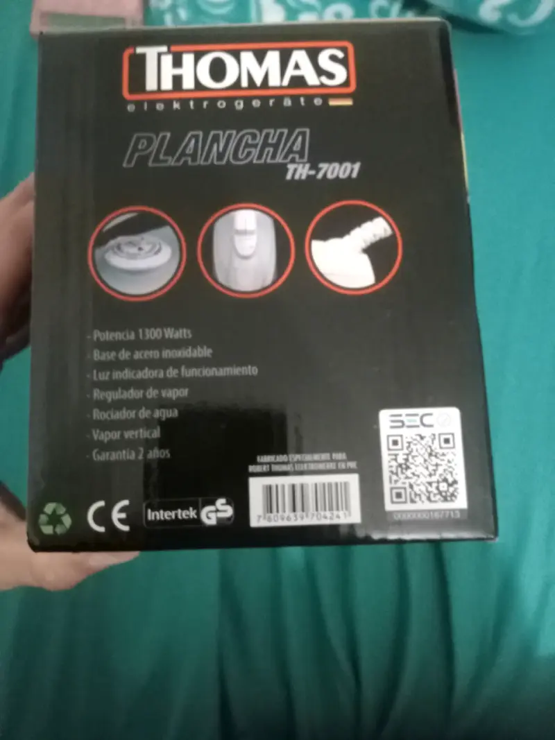 Plancha Thomas TH-7001 nueva - 2