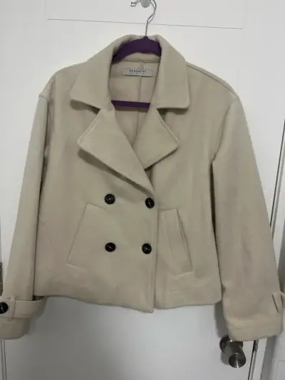 Abrigo beige elegante - miniatura 1