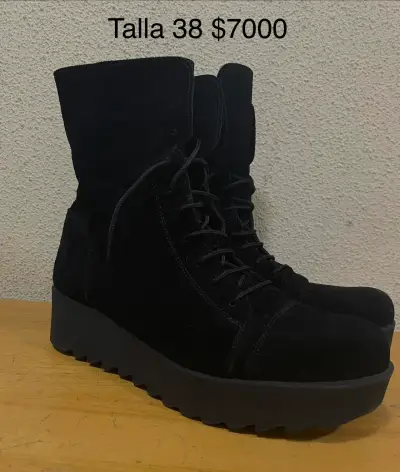 Botines negros talla 38 - miniatura 1