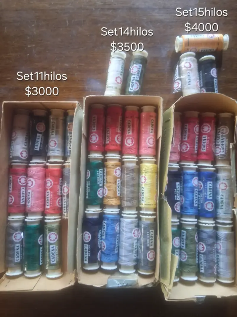 Set de hilos marca Cadena - 2