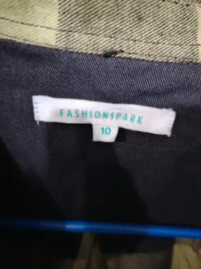 Camisa a cuadros FashionPark verde - miniatura 2