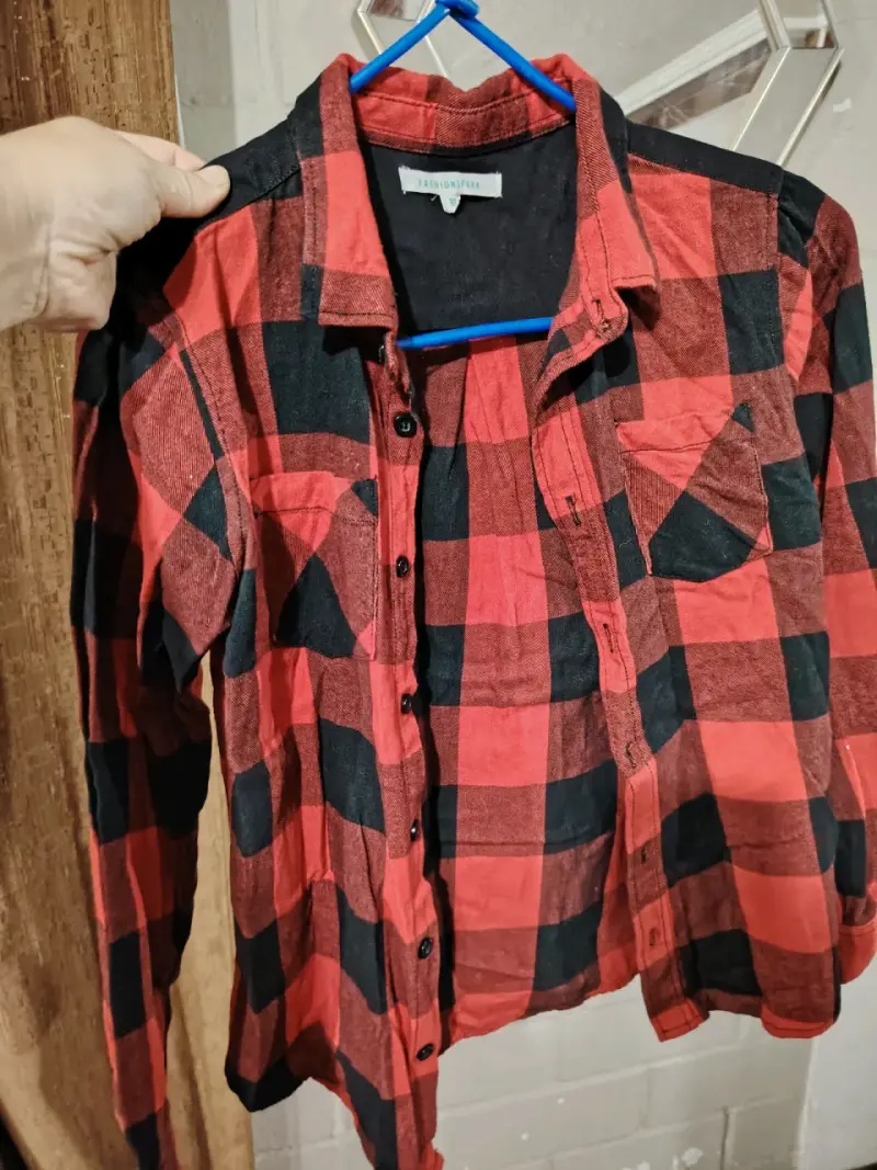 Camisa a cuadros FashionPark verde - 4