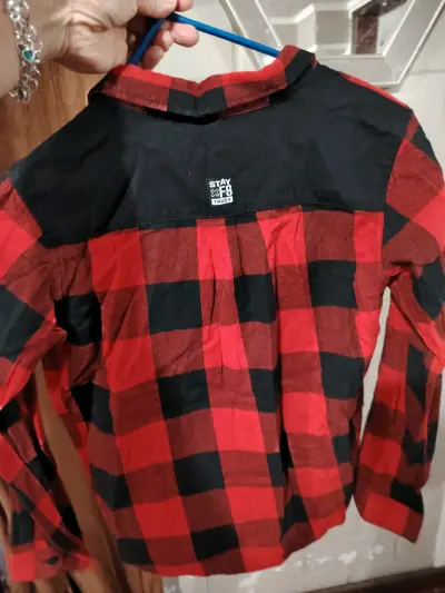 Camisa a cuadros FashionPark verde - miniatura 6