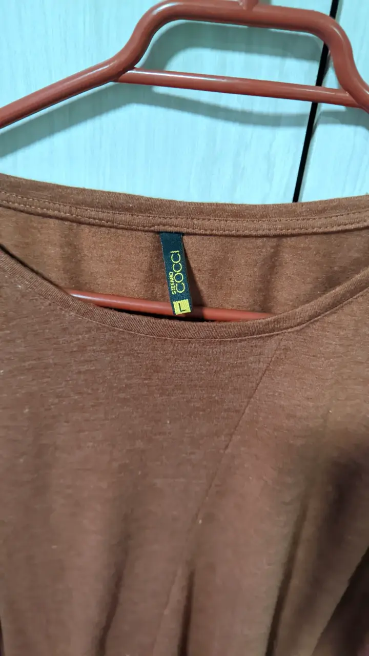 Polera marrón manga larga L - 3