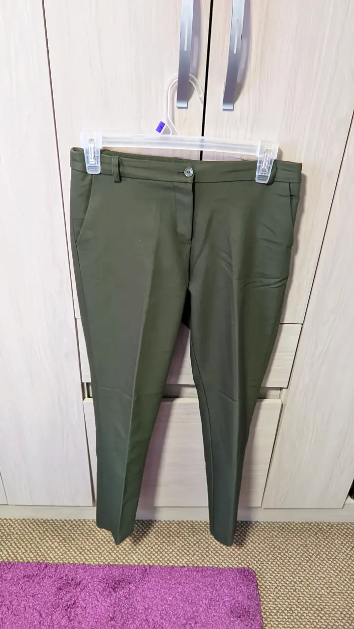 Pantalón verde oliva mujer 34 - 1