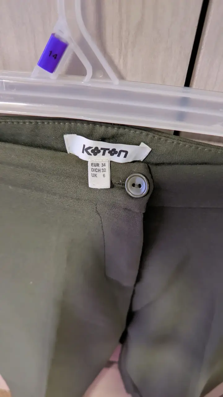 Pantalón verde oliva mujer 34 - 3