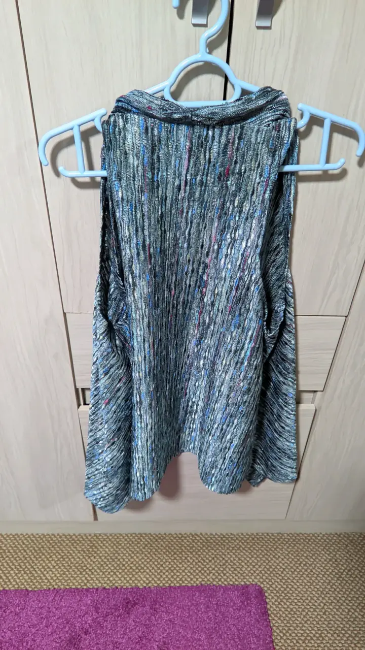 Chaleco azul brillante sin mangas Talla PL - 2