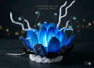 Flor de tormenta decorativa artesanal - miniatura 3
