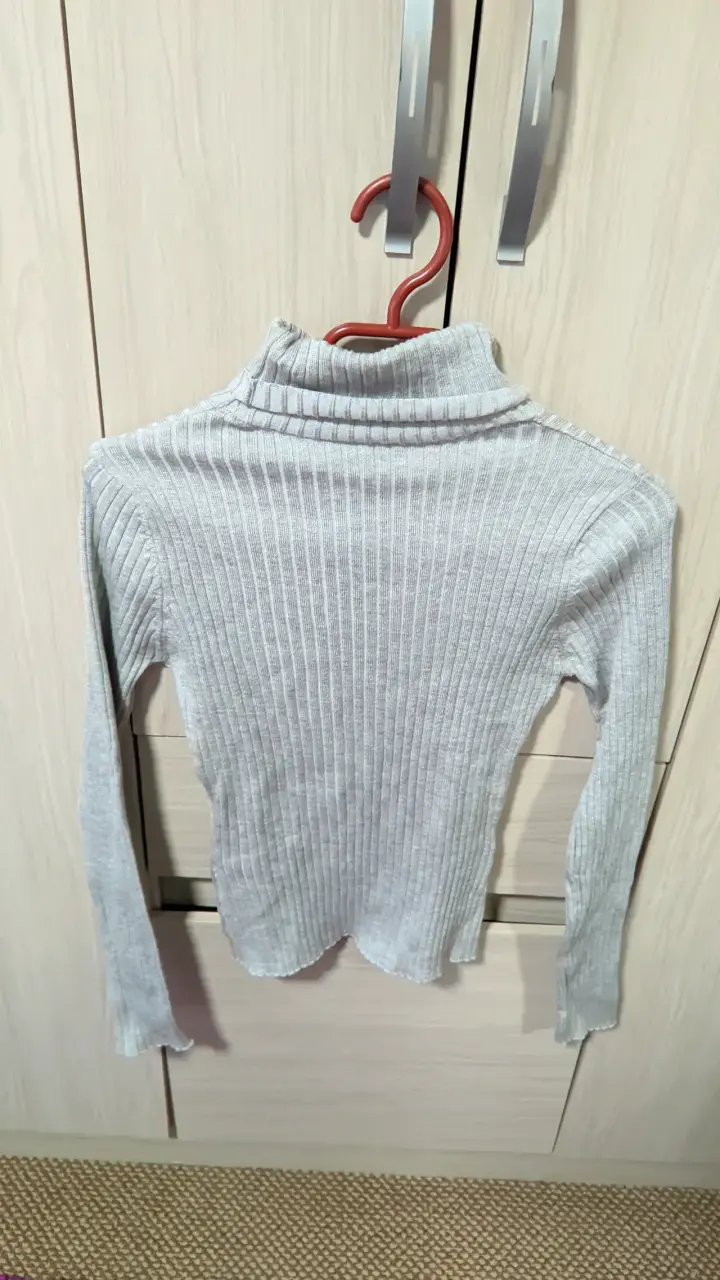 Suéter gris de cuello alto S - 2