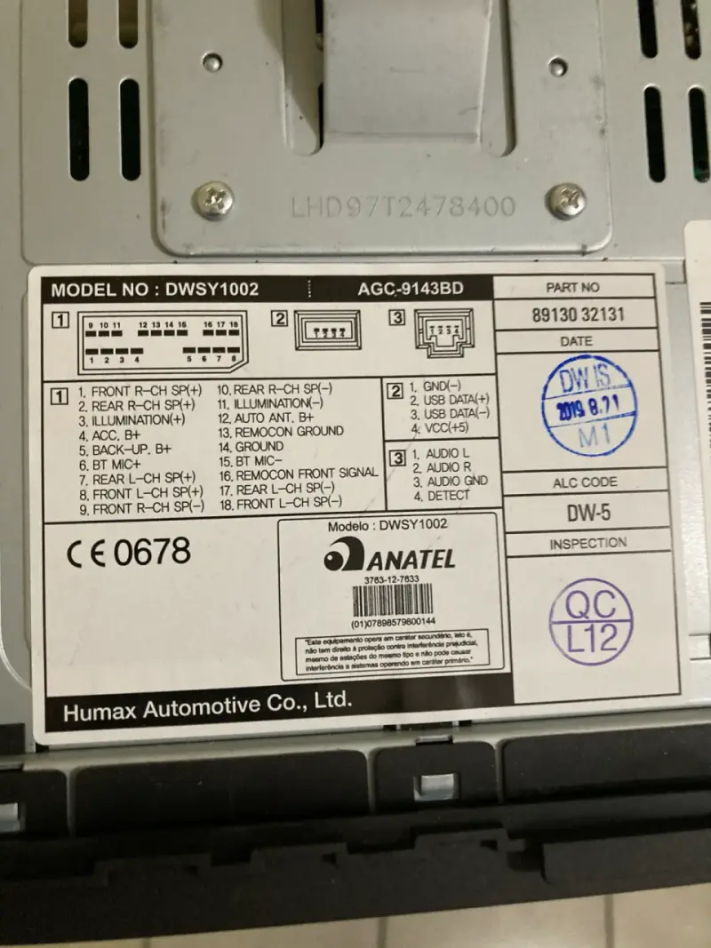Radio de auto SsangYong - 3