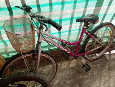 Bicicleta  20 montaña rosa y cros - miniatura 2