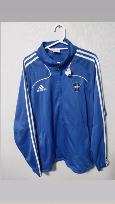 Chaqueta deportiva azul Adidas - miniatura 5