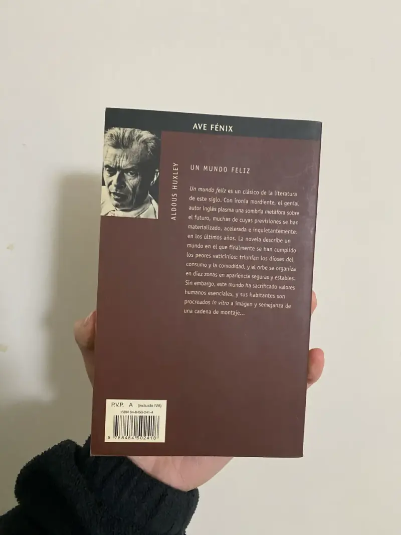 Libro 'Un mundo feliz' Aldous Huxley - 2