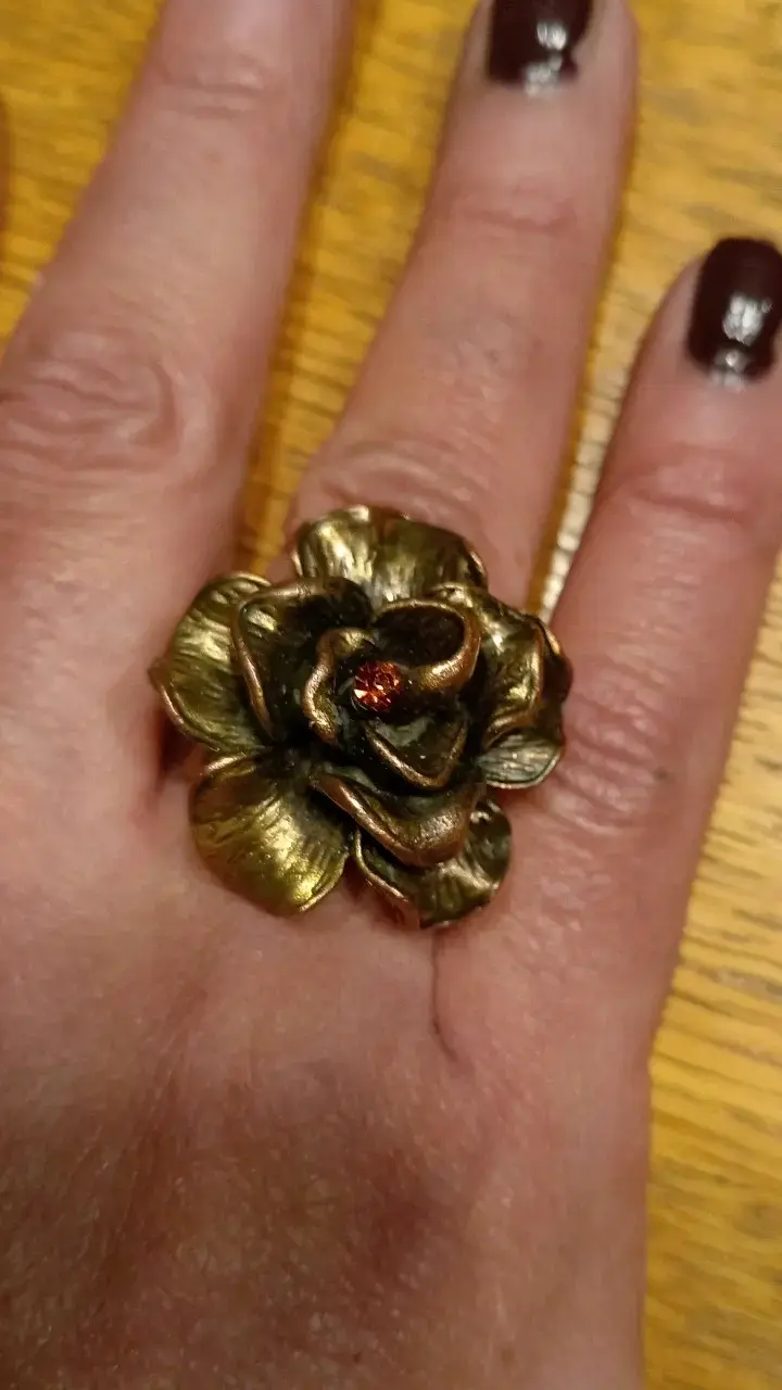 Anillo de bronce envejecido, regulable - 2