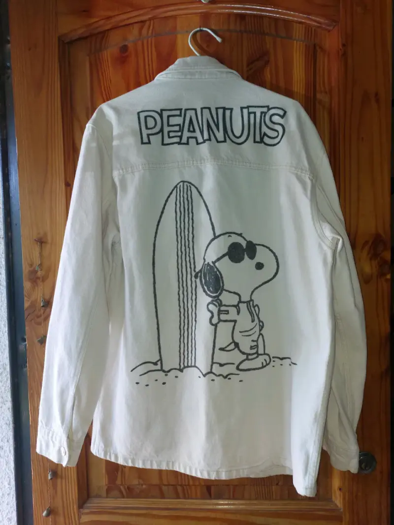 Chaqueta de mezclilla beige - 2