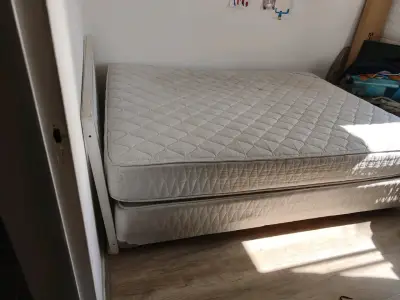 Cama 2 plazas con colchón y colchón base Rosen - miniatura 2
