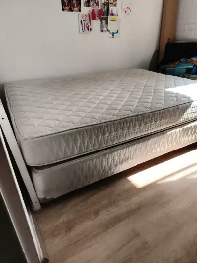 Cama 2 plazas con colchón y colchón base Rosen - miniatura 3