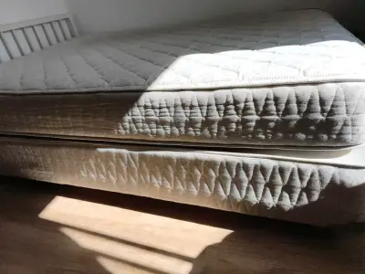 Cama 2 plazas con colchón y colchón base Rosen - miniatura 4