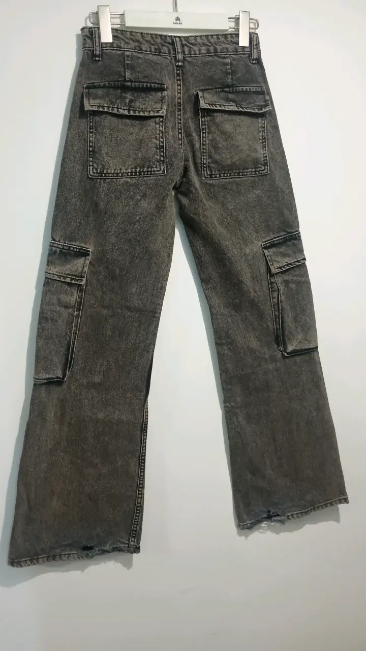 Pantalones cargo gris oscuro - 2
