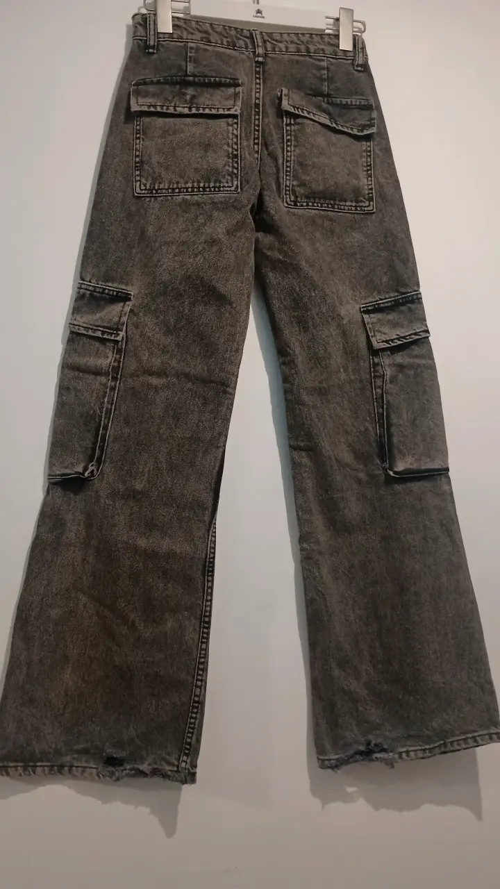 Pantalones cargo gris oscuro - 5