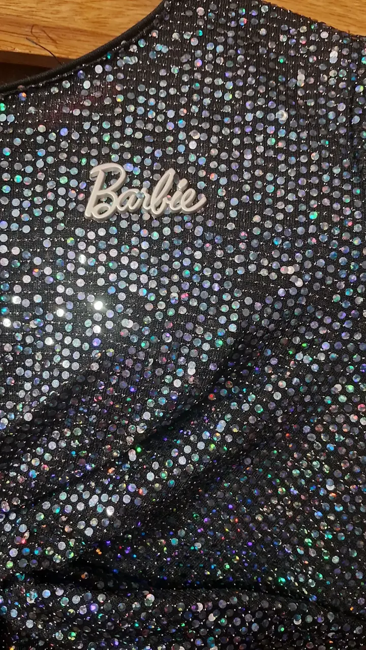 Vestido de lentejuelas negro barbie - 3